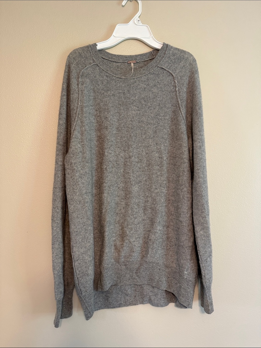 Free People women’s Light Gray Crewneck Sweater
